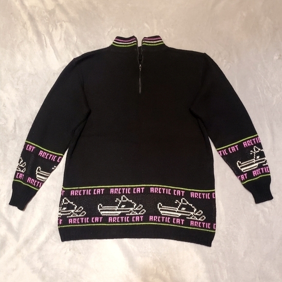Arctic Cat Sweaters - Arctic Cat Vintage Wear Snowmobile Racing Sweater Size Large